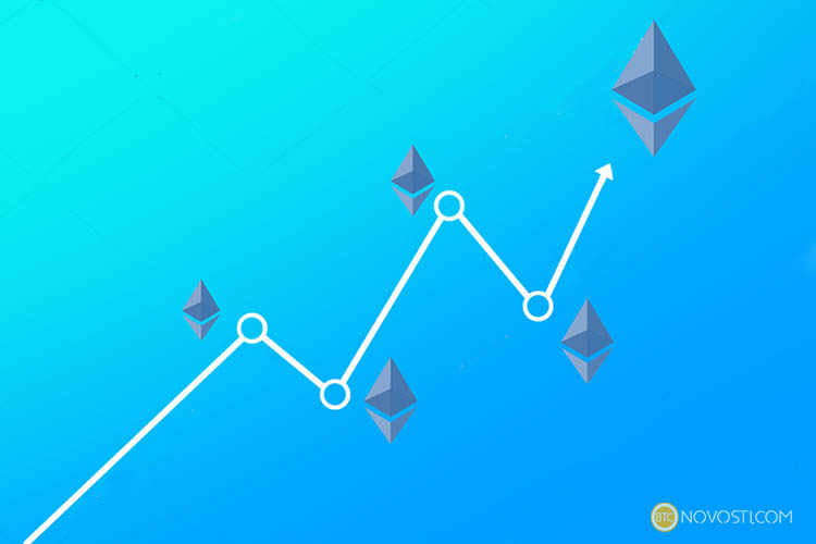 Цена криптовалюты Ethereum выросла к рекордной отметке $550