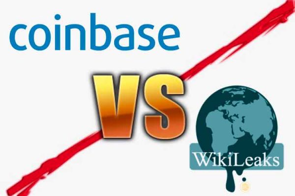 Coinbase заблокировал биткоин счет WikiLeaks Shop