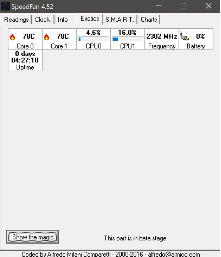 SpeedFan - S.M.A.R.T.