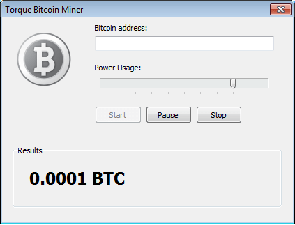 Интерфейс Torque Bitcoin Miner (TBM)