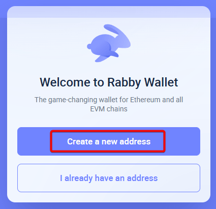 Создание кошелька Rabby Wallet