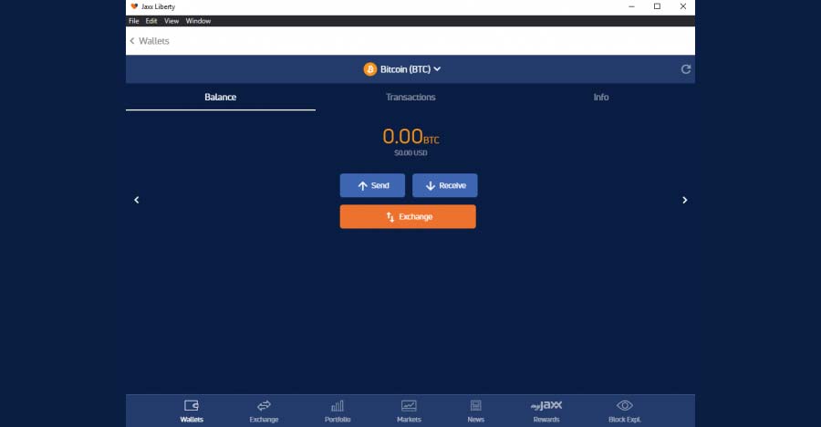 Кошелек Jaxx Wallet